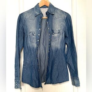 STEFANO Conti Donna Italian Denim Western Cowgirl Made in Italy 100% Cotton US 8